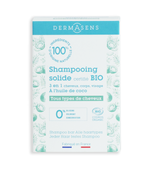 Shampooing solide bio - Tous types de cheveux 60g Dermasens