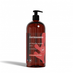 Gel douche surgras 3 en 1 parfum Pêche de vigne 1L Dermasens