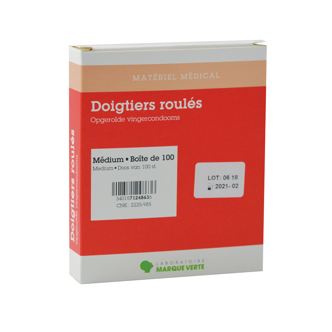 100 Doigtiers roulés médium