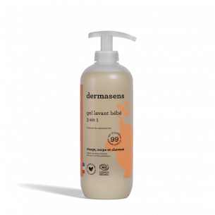Gel lavant certifié bio bébé 3 en 1 500ml DERMASENS