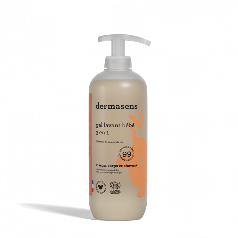 Gel lavant certifié bio bébé 3 en 1 500ml DERMASENS