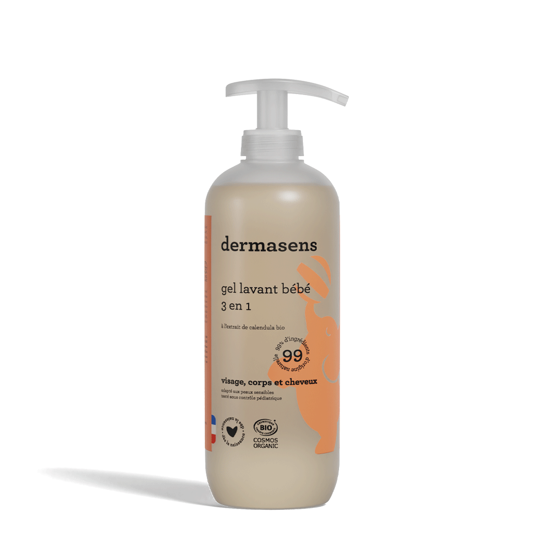 Gel lavant certifié bio bébé 3 en 1 500ml DERMASENS