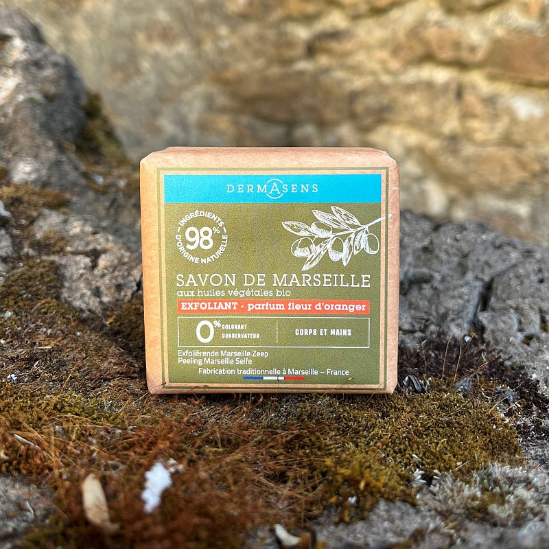 Savon de Marseille solide exfoliant 100g Dermasens