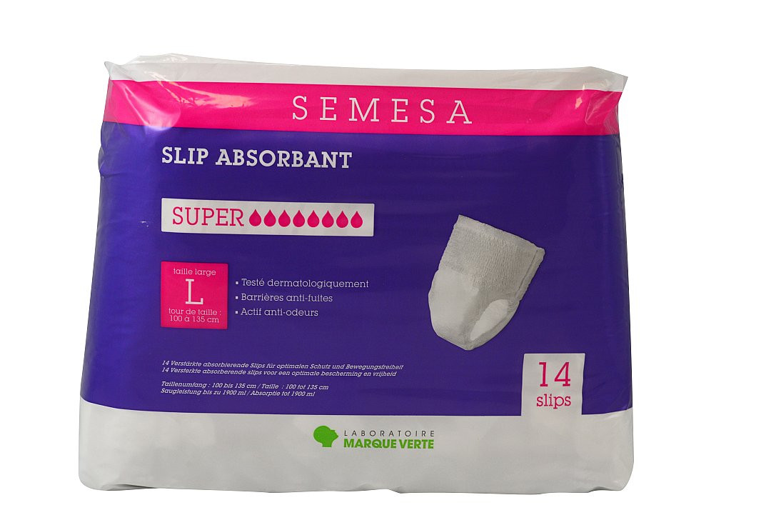 Slips absorbants Super taille L