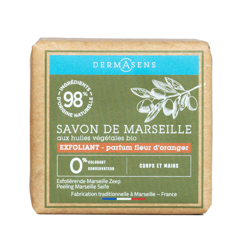 Savon de Marseille solide exfoliant 100g Dermasens