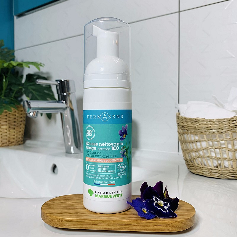 Mousse nettoyante visage bio 150ml DERMASENS