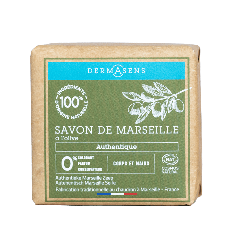 Savon de Marseille solide authentique bio 100g Dermasens