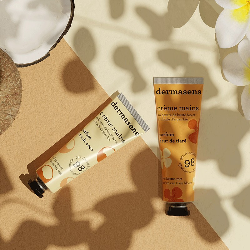 Crème mains hydratante parfum noix de coco 30ml Dermasens