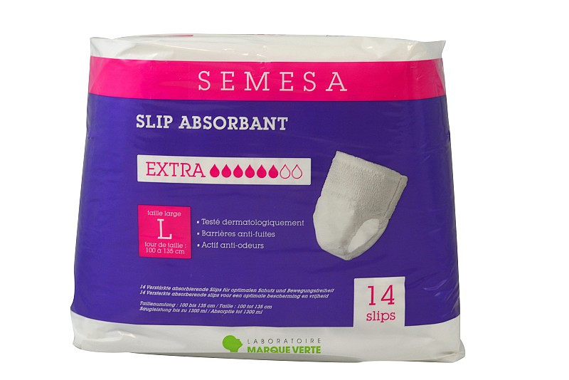 Slips absorbants Extra Taille L