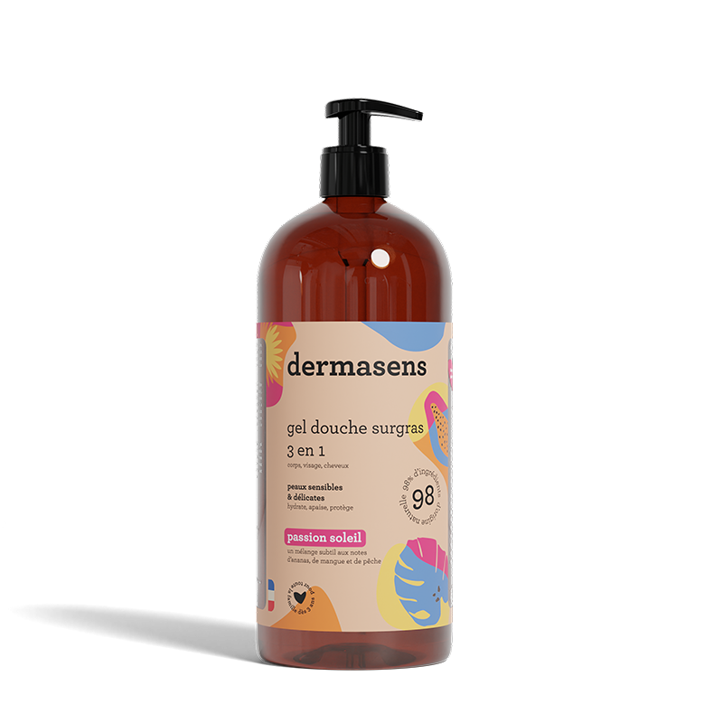 Gel douche surgras 3 en 1 Passion soleil 1L Dermasens