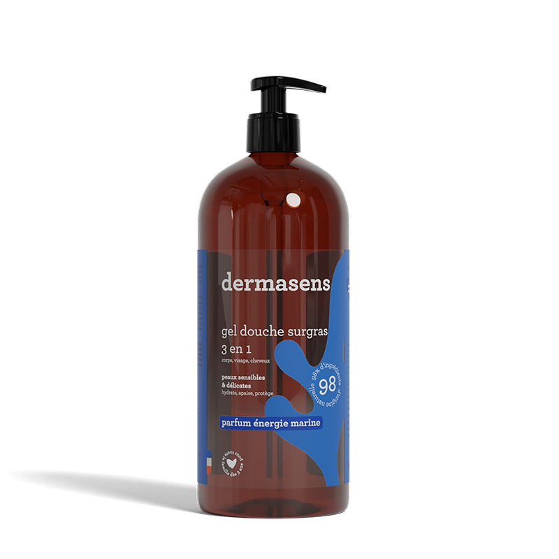 Gel douche surgras 3 en 1 énergie marine 1L Dermasens