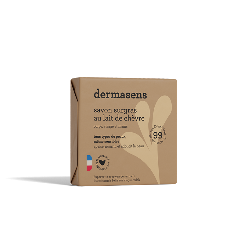Savon surgras au lait de chèvre 100g Dermasens