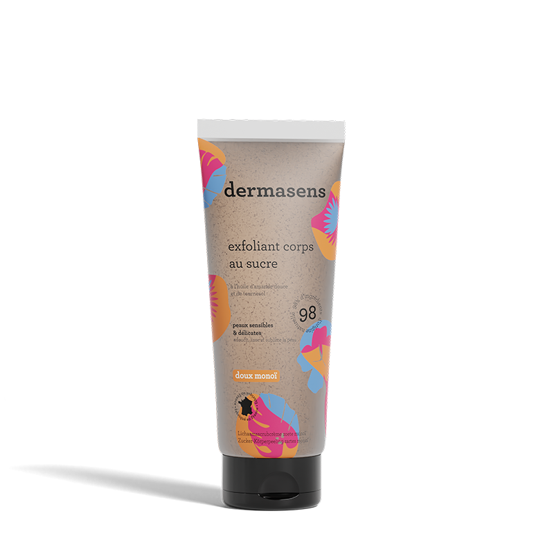 Exfoliant corps au sucre doux monoï 200ml Dermasens