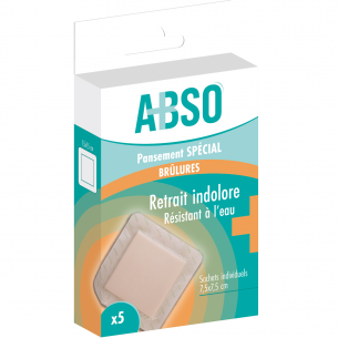 Boîte de 5 pansements spéciaux pour brûlures ABSO