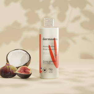 Shampooing bio nourrissant pour cheveux secs, abîmés et frisés 400ml Dermasens