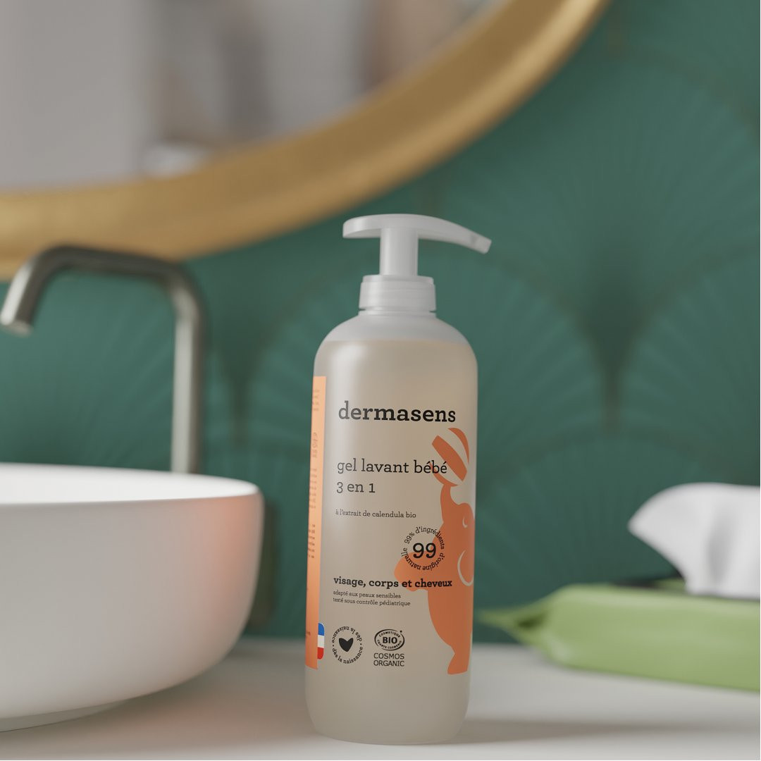 Gel lavant bio bébé 3 en 1 500ml DERMASENS