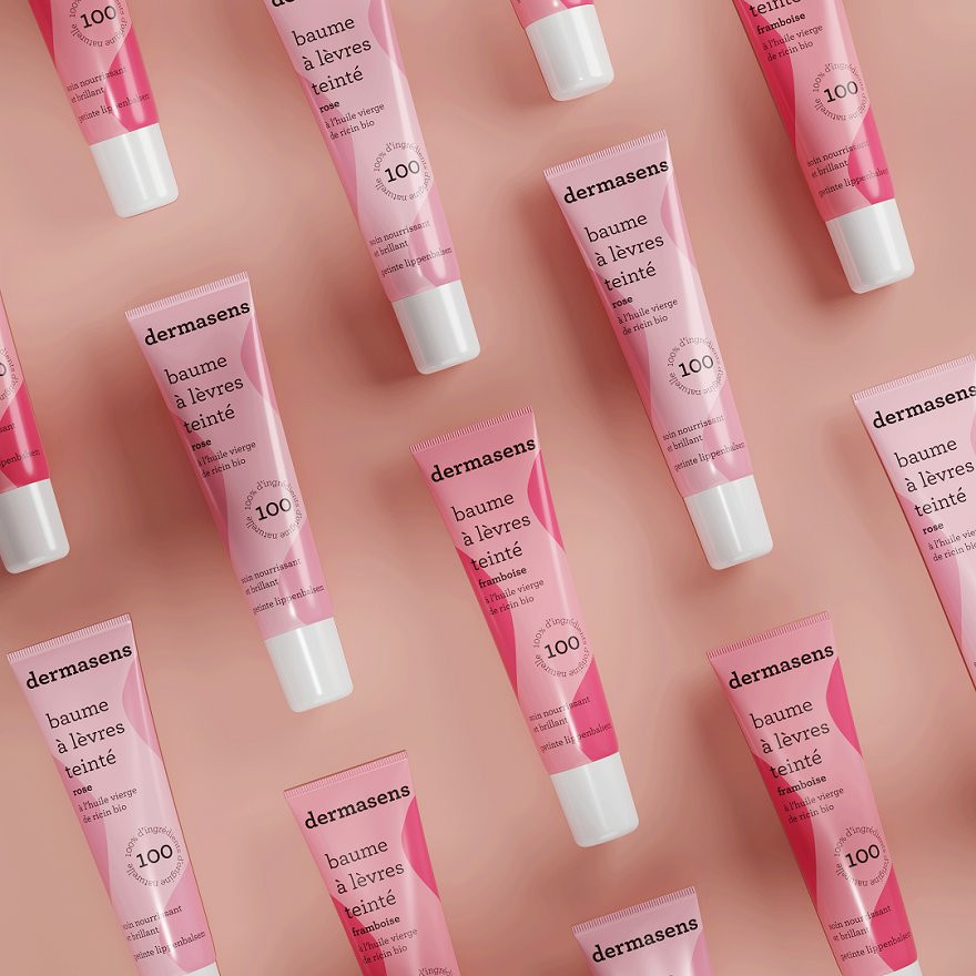 Baume à lèvres teinté framboise