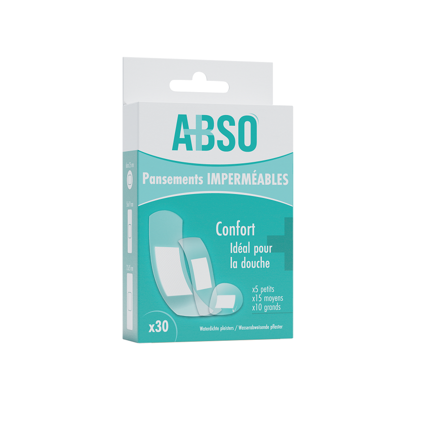 Pansements imperméables ABSO en boîte de 30