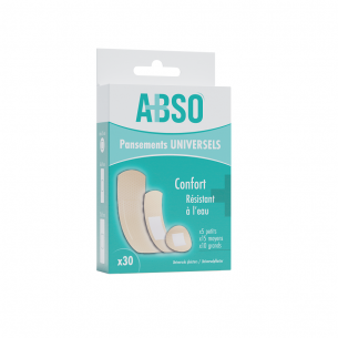 Pansements universels ABSO en boîte de 30