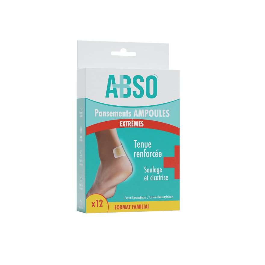Pansements ampoules extrêmes ABSO - Boîte de 12