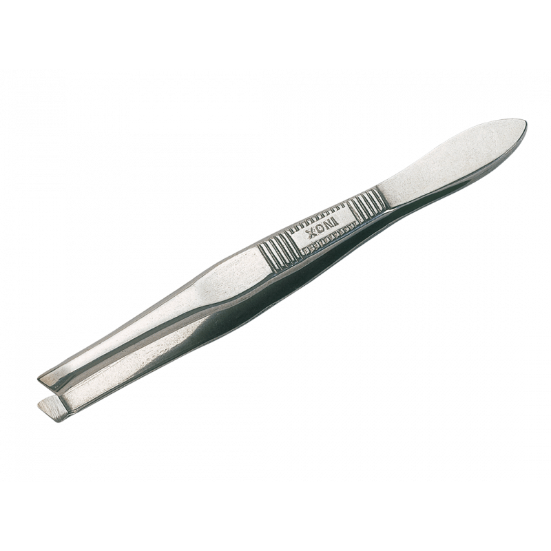 Pince à épiler mors obliques