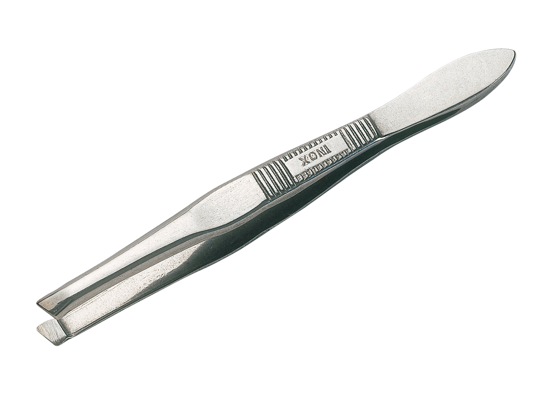 Pince à épiler mors obliques