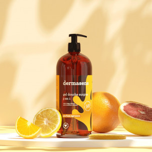 Gel douche surgras 3 en 1 Agrumes 1L DERMASENS
