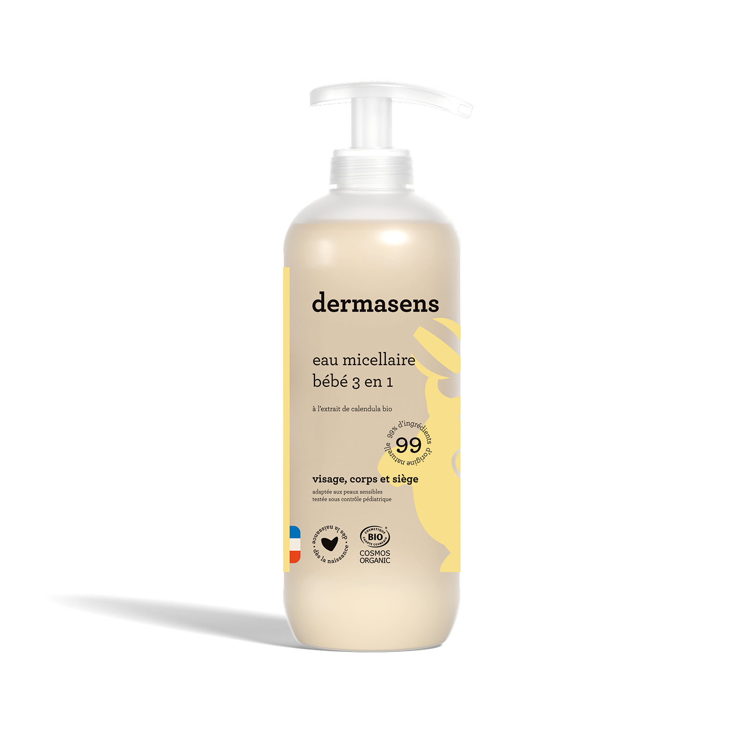 Eau nettoyante micellaire bio bébé 3 en 1 500ml Dermasens