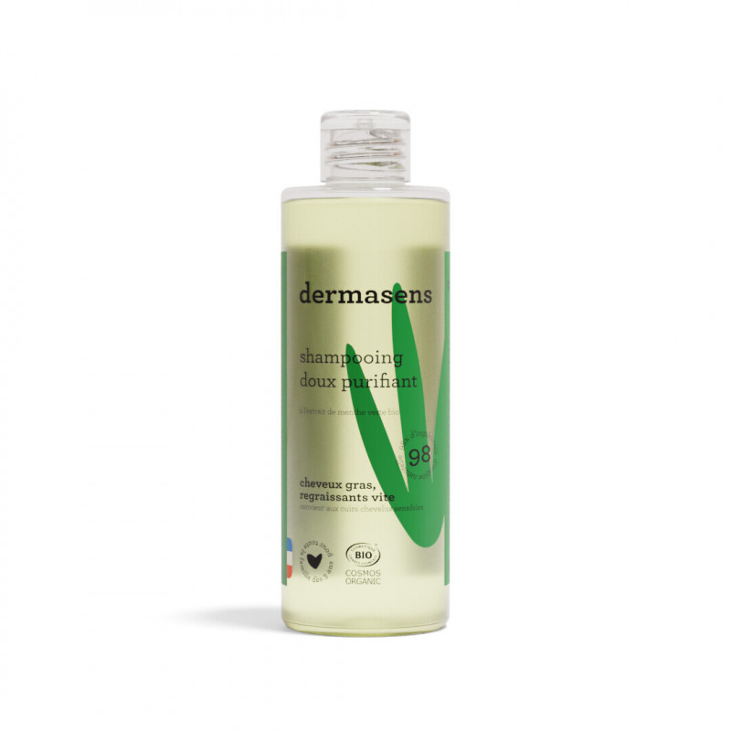 Shampooing bio purifiant pour cheveux gras 400ml Dermasens