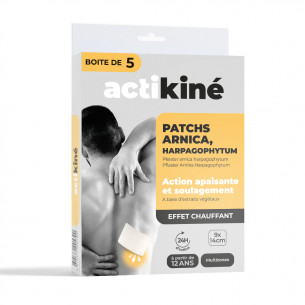 Patch arnica harpagophytum Actikiné Multizones - Boîte de 5