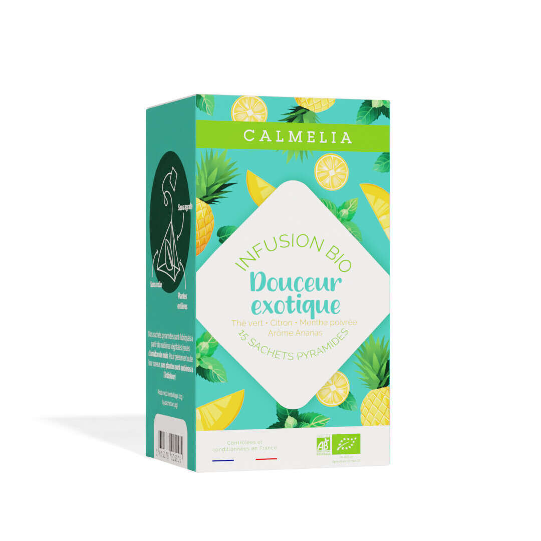 Infusion douceur exotique bio - 15 infusettes Calmelia