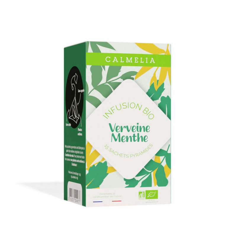 Infusion verveine menthe bio - 15 infusettes Calmelia