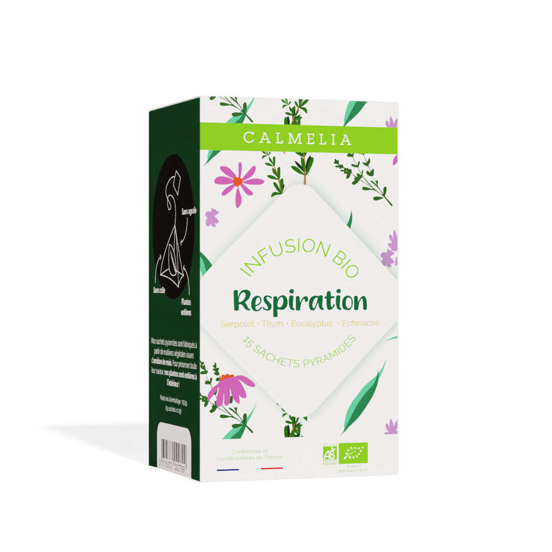 Infusion respiration bio - 15 infusettes CALMELIA