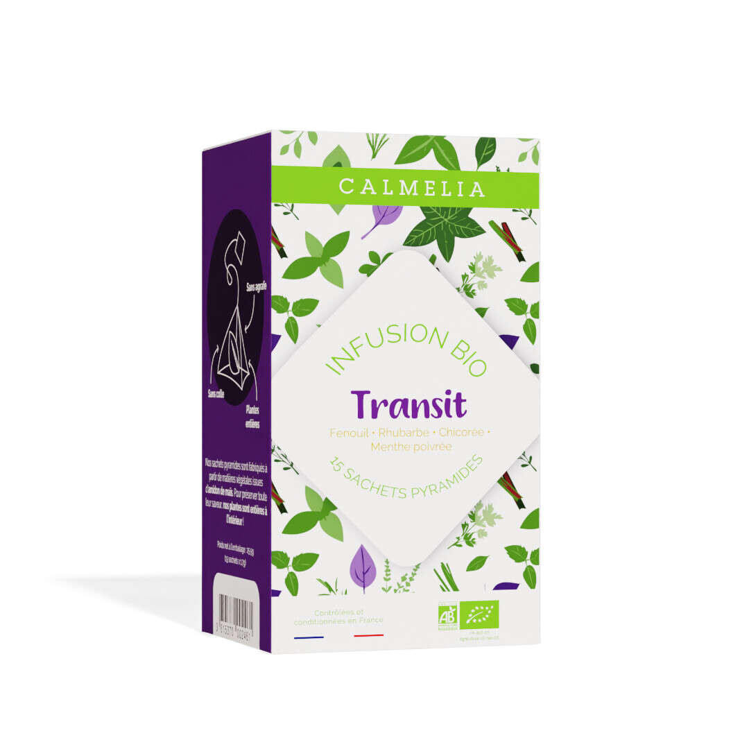 Infusion Transit Bio - 15 infusettes Calmelia