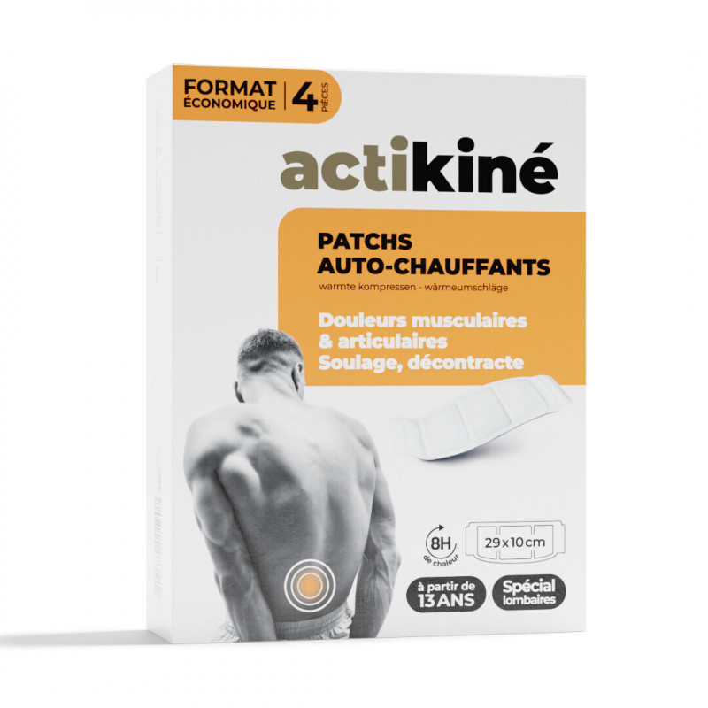 Patch chauffant - Grand format 298 x 95mm - Boîte de 4 ACTIKINE