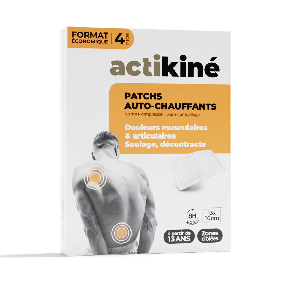 Patch chauffant - Petit format 130 x 96mm - Boîte de 4  ACTIKINE