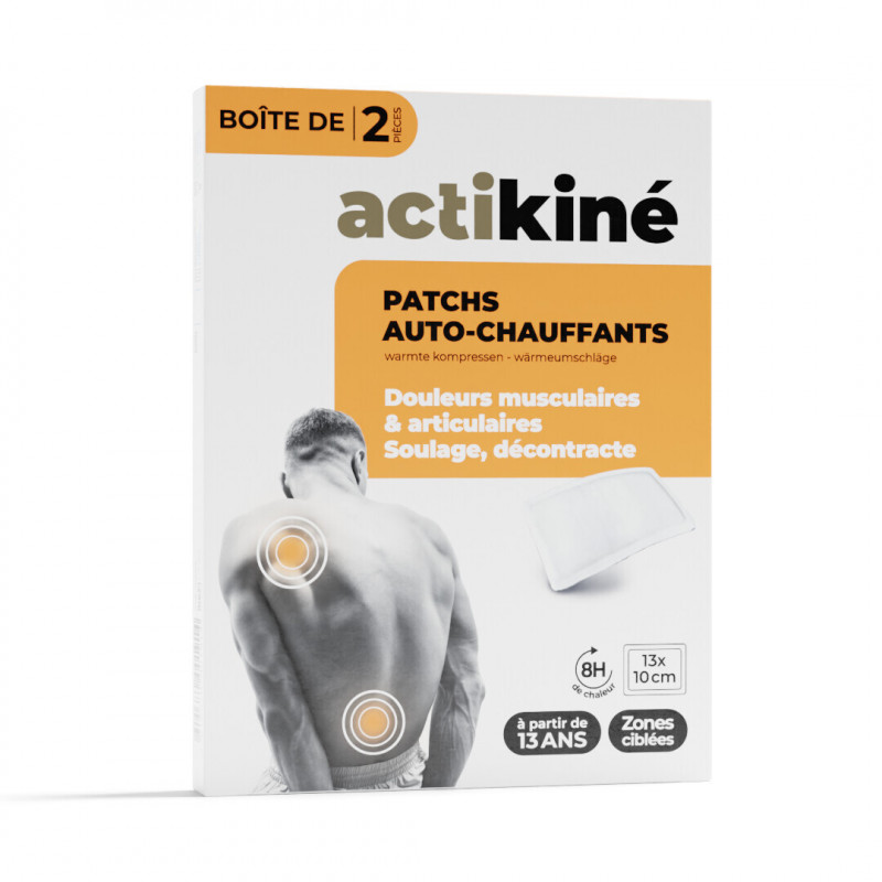 Patch chauffant - Petit format 130 x 96mm - Boîte de 2  ACTIKINE