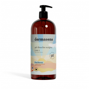 Gel douche surgras 3 en 1 Eveil boréal 1L Dermasens