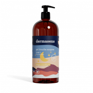 Gel douche surgras 3 en 1 Eclipse scintillante 1L Dermasens