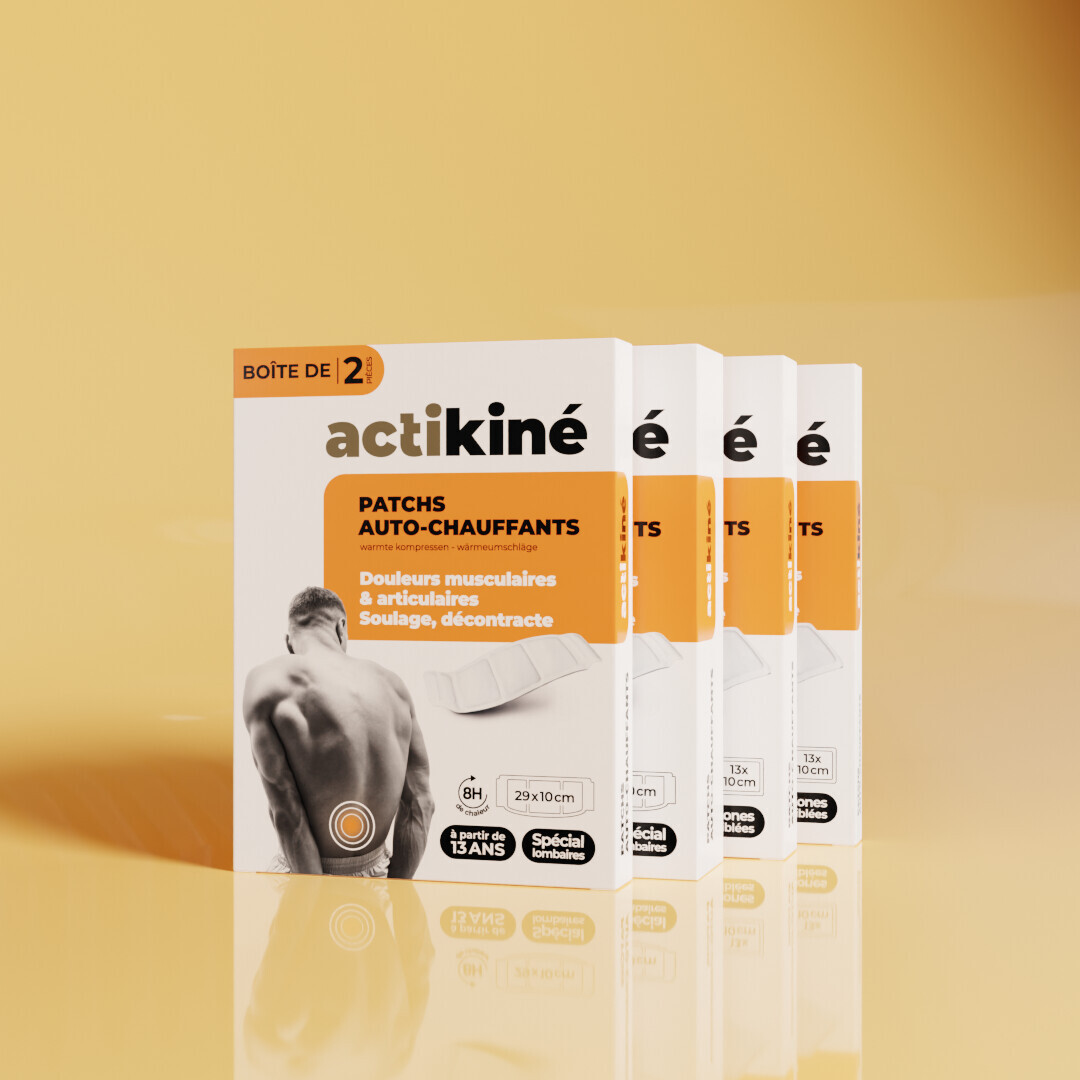 Patch chauffant - Grand format 298 x 95mm - Boîte de 2 ACTIKINE