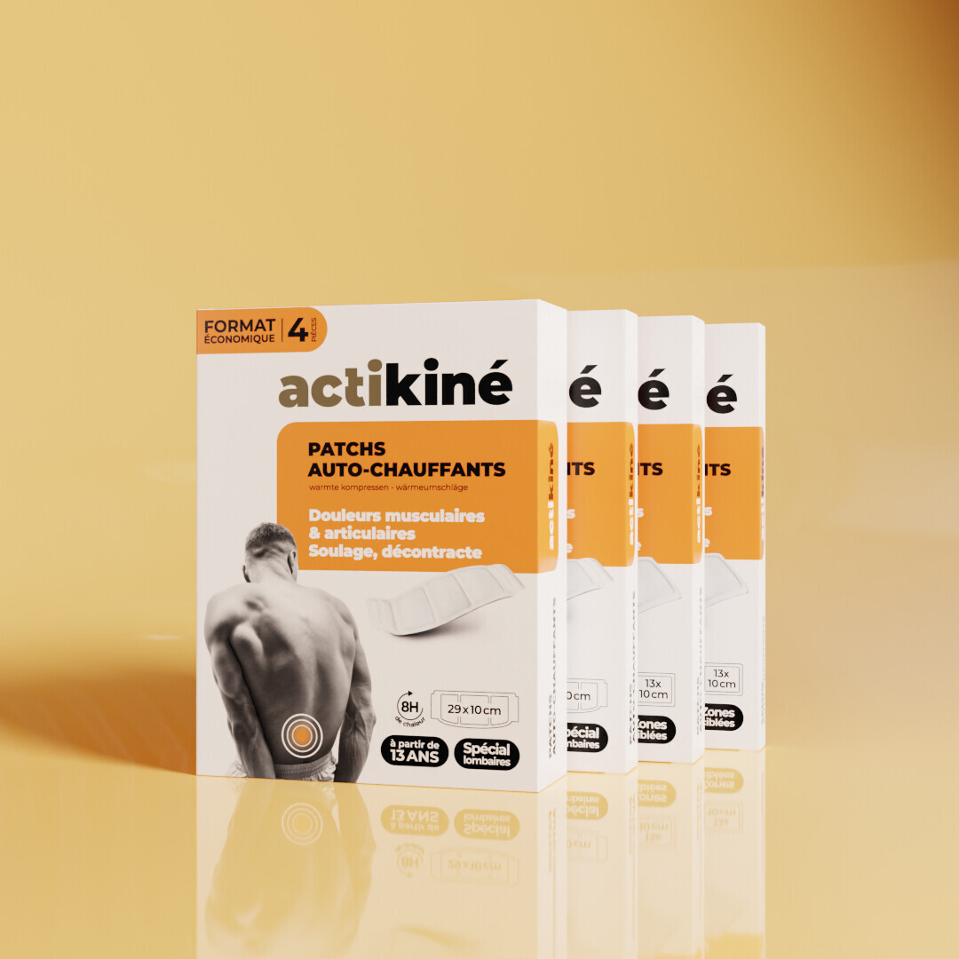 Patch chauffant - Grand format 298 x 95mm - Boîte de 4 ACTIKINE