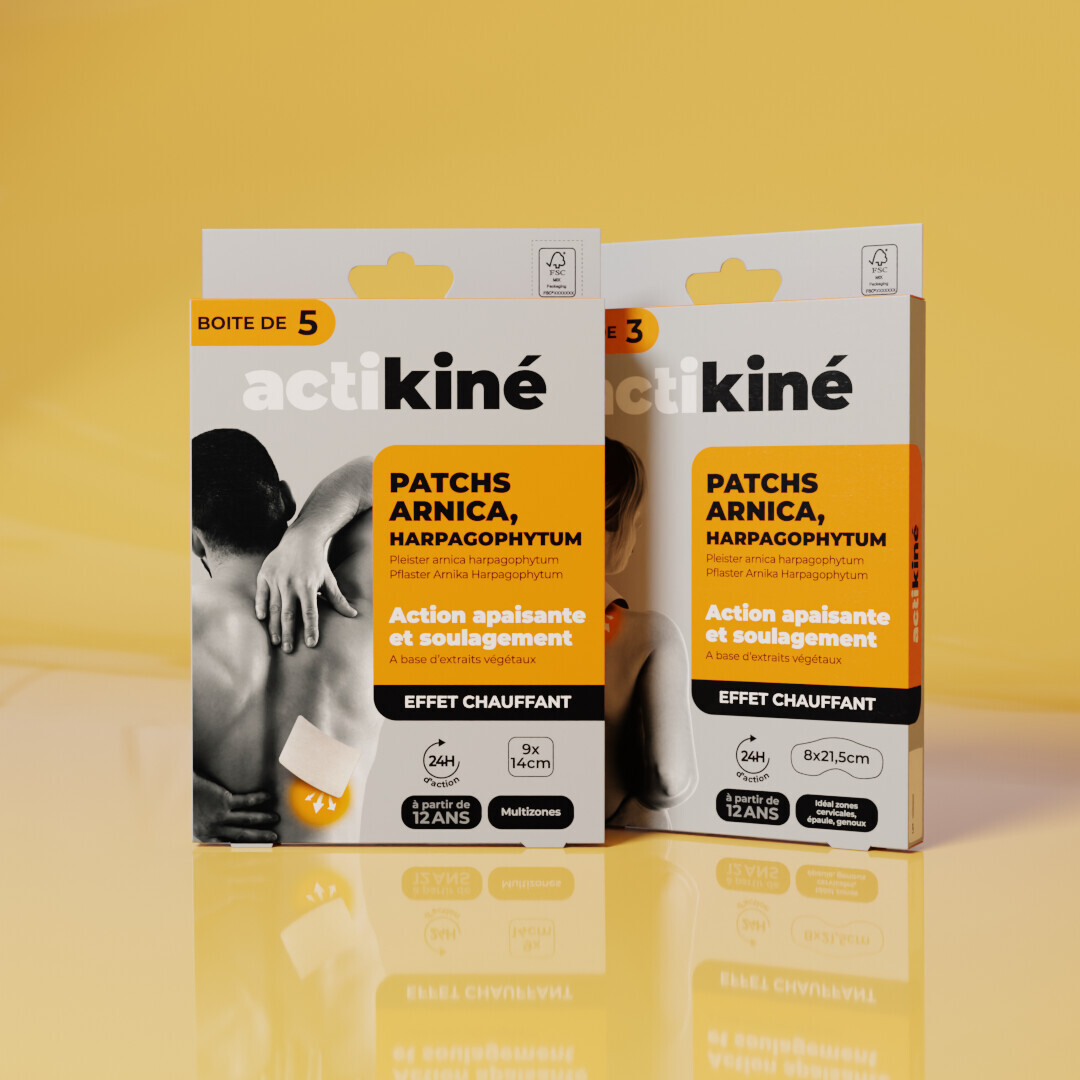 Patch arnica harpagophytum Actikiné Multizones - Boîte de 5