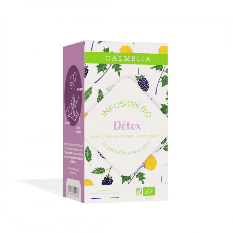 Infusion detox bio - 15 infusettes Calmelia