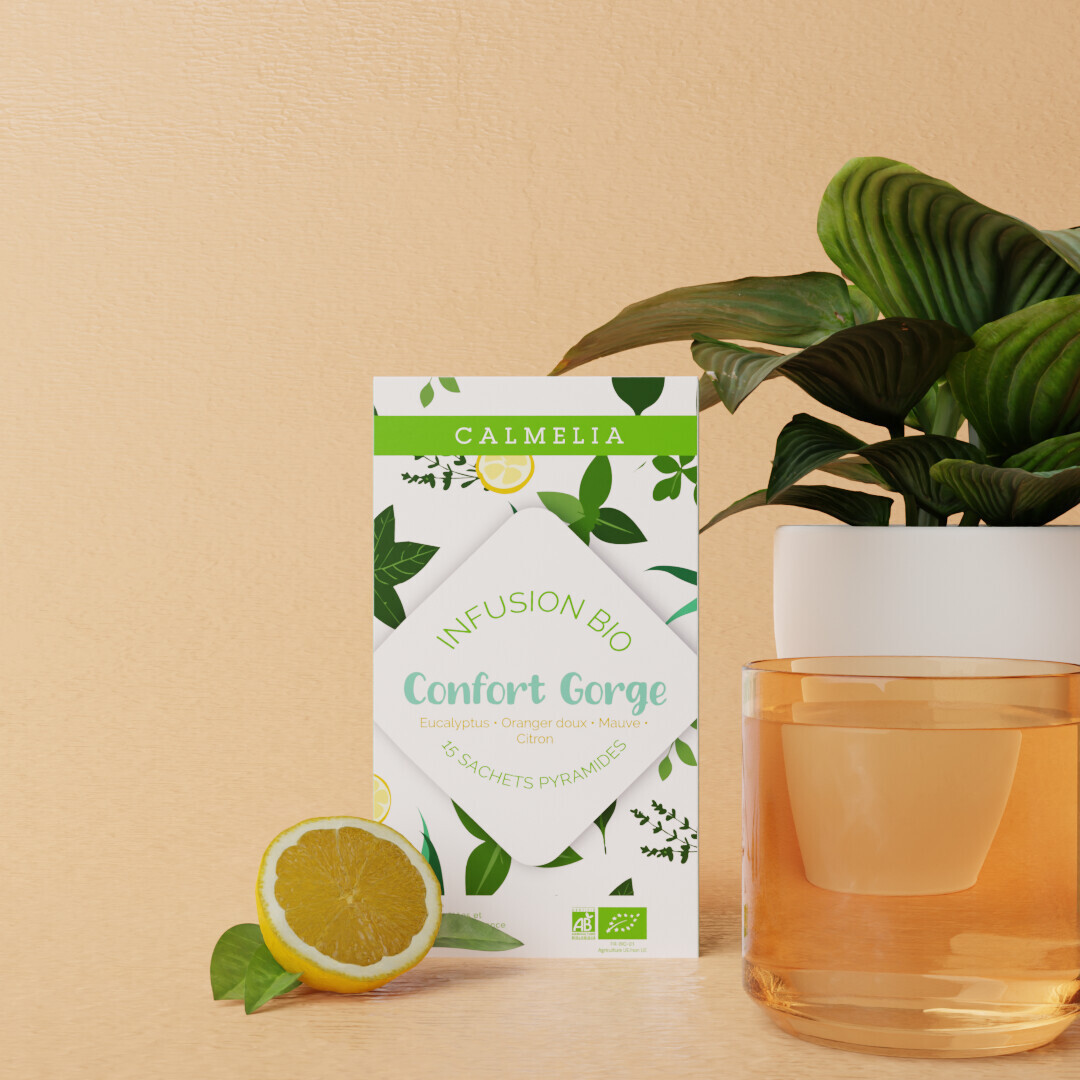 Infusion confort gorge bio - 15 infusettes CALMELIA