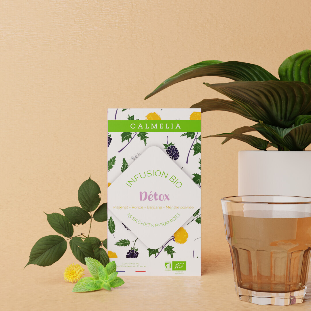 Infusion detox bio - 15 infusettes Calmelia