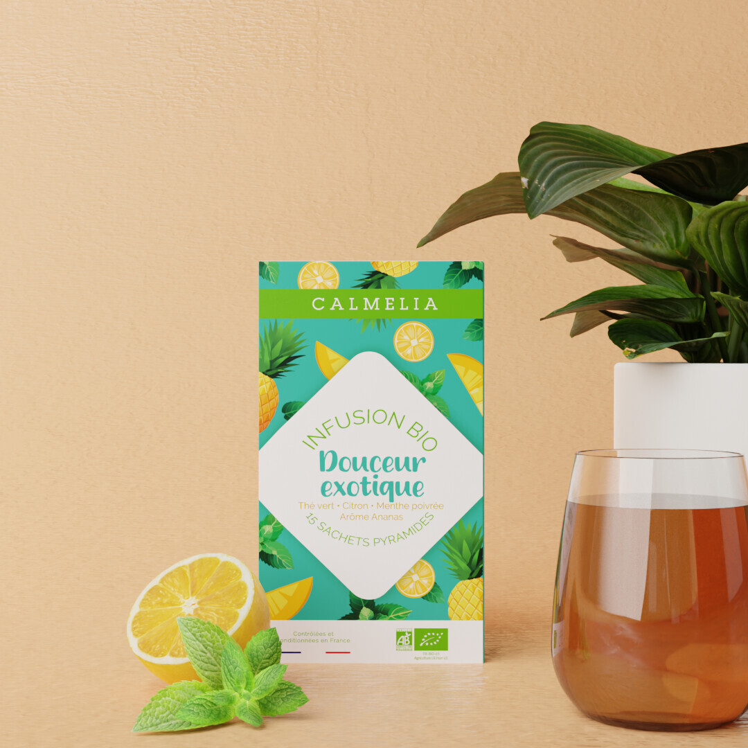 Infusion douceur exotique bio - 15 infusettes Calmelia