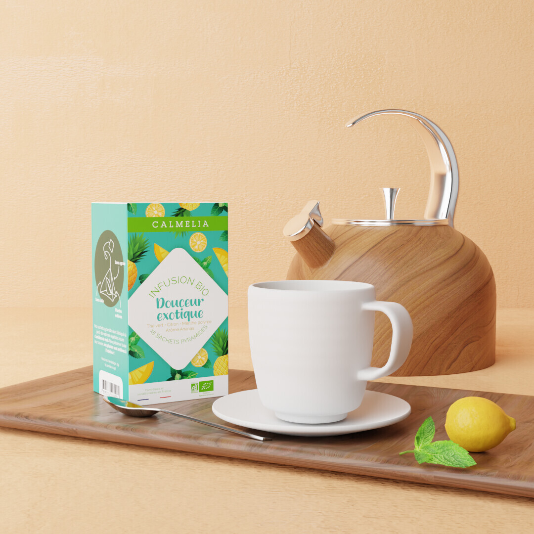 Infusion douceur exotique bio - 15 infusettes Calmelia