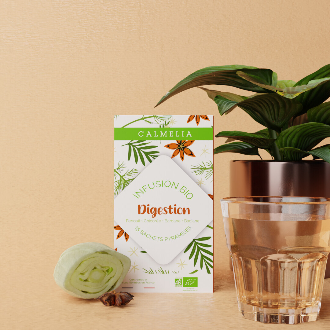 Infusion Digestion Bio - 15 infusettes CALMELIA