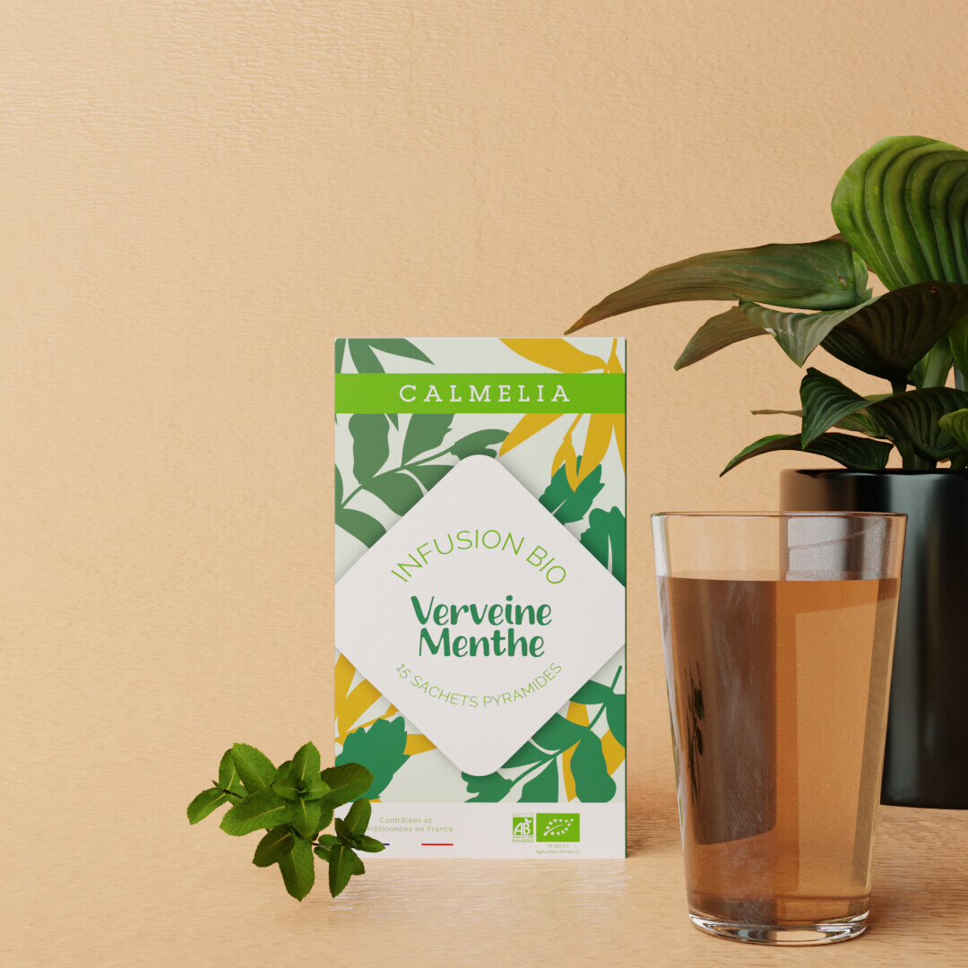 Infusion verveine menthe bio - 15 infusettes Calmelia