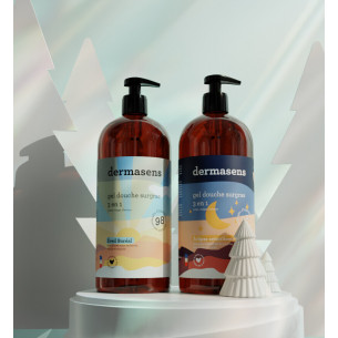 Gel douche surgras 3 en 1 Eveil boréal 1L Dermasens